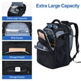thumbnail image 3 of Mochila KROSER TSA Friendly Travel para portátil de 18,4 pulgadas, color negro, 3 of 6