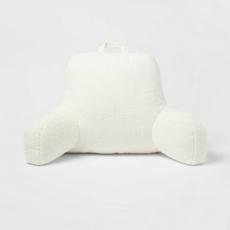 Faux Shearling Bed Rest Pillow Cream - Room Essentials