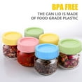 thumbnail image 2 of Plastic  Ring Seals & Jar Covers Gift Wrap Container Small Food Storage Cover Reusable Leak Proof Screw Can Cap, 2 of 8