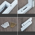thumbnail image 2 of Mosiee 2 Pcs Wall Mounting Microwave Brackets Steel Shelf Extendable Arms For Kitchen, 2 of 9