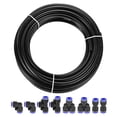 thumbnail image 1 of Unique Bargains 10mm OD PU Tuyau d'Air Kit 10 Mètres Noir avec 8 Raccords Pcs, 1 of 5