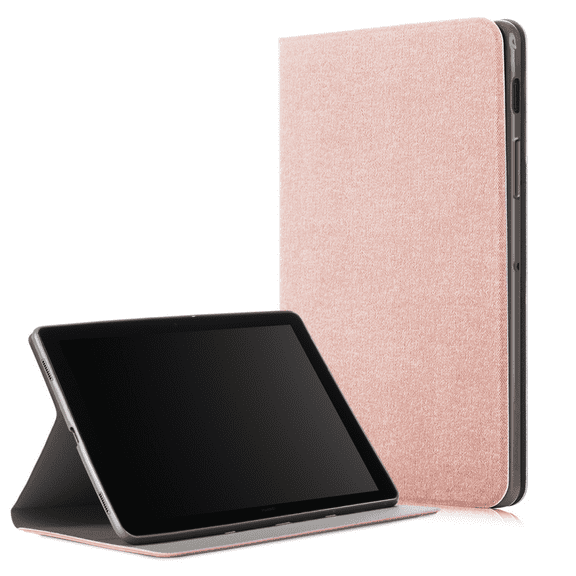 For Samsung Galaxy Tab S5e 10.5 2019 Model SM-T720/T725, Multi-Angle Viewing Stand Cover with Pocket Auto Sleep Wake, Champagne