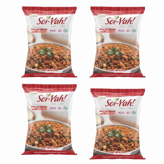 Soya texturizada Soi Yah! Sabor de Res 350 g paquete con 4 unidades Ysi Súper Saludable