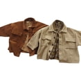 thumbnail image 3 of Toddler Boy Boys Girls Corduroy Jackets Long Sleeve Coats Button Down Outwear Tops 1-6T, 3 of 5
