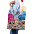 thumbnail image 4 of Shimmer and Shine Bolso de tela con estampado de lienzo para mujer, bolsa de compras reutilizable y estética, con cremallera interior, regalo para mujer,38*45cm., 4 of 6