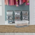 thumbnail image 3 of Sterilite Set of (10) 5.7 Liter Storage Box, Clear Plastic Storage Bins, Snap-on Lid, Grey, 3 of 6