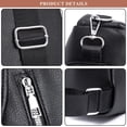 thumbnail image 3 of PU Leather Sling Chest Bag for Women, Casual Daypack Small Crossbody Backpack Shoulder Bags for Travel Hiking, 3 of 7