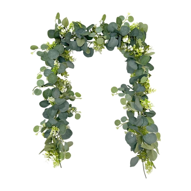 Guirnalda de eucalipto artificial, plantas colgantes, adorno de enredadera de eucalipto artificial Estilo B