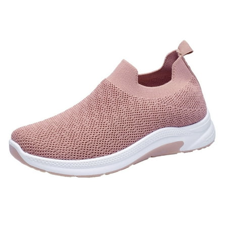

crtigd Comfy Shoes Womens Casual Sneakers Brown Dots Lace-up Shoes Heel Flat Ladies Breathable Fashion Mesh Casual Sneakers Women s sneakers
