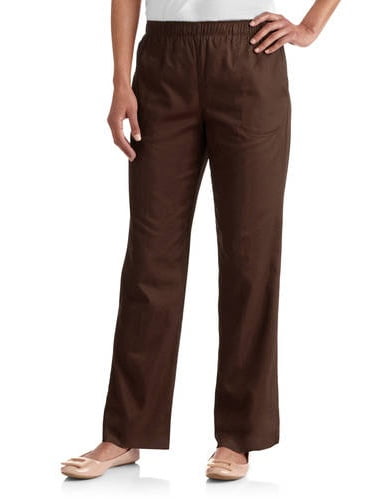 women's flat front back elastic stretch denim pants