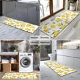 thumbnail image 2 of Yellow Lemon Fruit Flowers White Pattern Kitchen Rug Mat,Kitchen Runner Rugs Non Skid Washable,Decorative Kitchen Floor Mats for Kitchen,Sink,Laundry,17"X47", 2 of 5