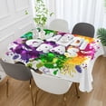 thumbnail image 5 of SKYSONIC Mardi Gras Tablecloth Waterproof Washable Polyester Square Table Cover Durable Tablecloth for Kitchen Dining Table Party Decor (54 X 72 Inch), 5 of 7