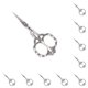 thumbnail image 3 of Tijeras de Costura Profesionales Speravity Blossom Silver 10Conjunto, 3 of 6