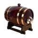 thumbnail image 4 of Barril de madera, barril de cerveza con soporte, decoración vintage, regalo, barril de vino, cubo de vino para entretenimiento de vino 3 litros retro, 4 of 9