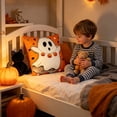 thumbnail image 6 of EWASWON Halloween Spooky Ghost Pumpkin Pillow Covers 18x18 Inch Digital Print Polyester Throw Pillows Washable for Sofa Bedroom Home Decor, 6 of 7