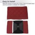 thumbnail image 7 of Car Center Console Cover Car Armrest Cover 12.6"x7.87"x1.97" Claret Nappa Leather, 7 of 7