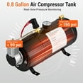 thumbnail image 2 of Qinaqin 150dB 4-Trumpet Train Air cm de Alturaorn Kit para Truck Pickup SUV RV – 12V 150 PSI Resistente Compressor 1 Gallon Tank Leak-Resistant Shock Absorption System 4 Speaker Stacking 3L/1 Gallon, 2 of 7