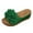 Green, variant on Mostsola Wedge Sandals for Women Platform Slide Sandals Bohemia Flower Slippers Slip on Beach Shoes
