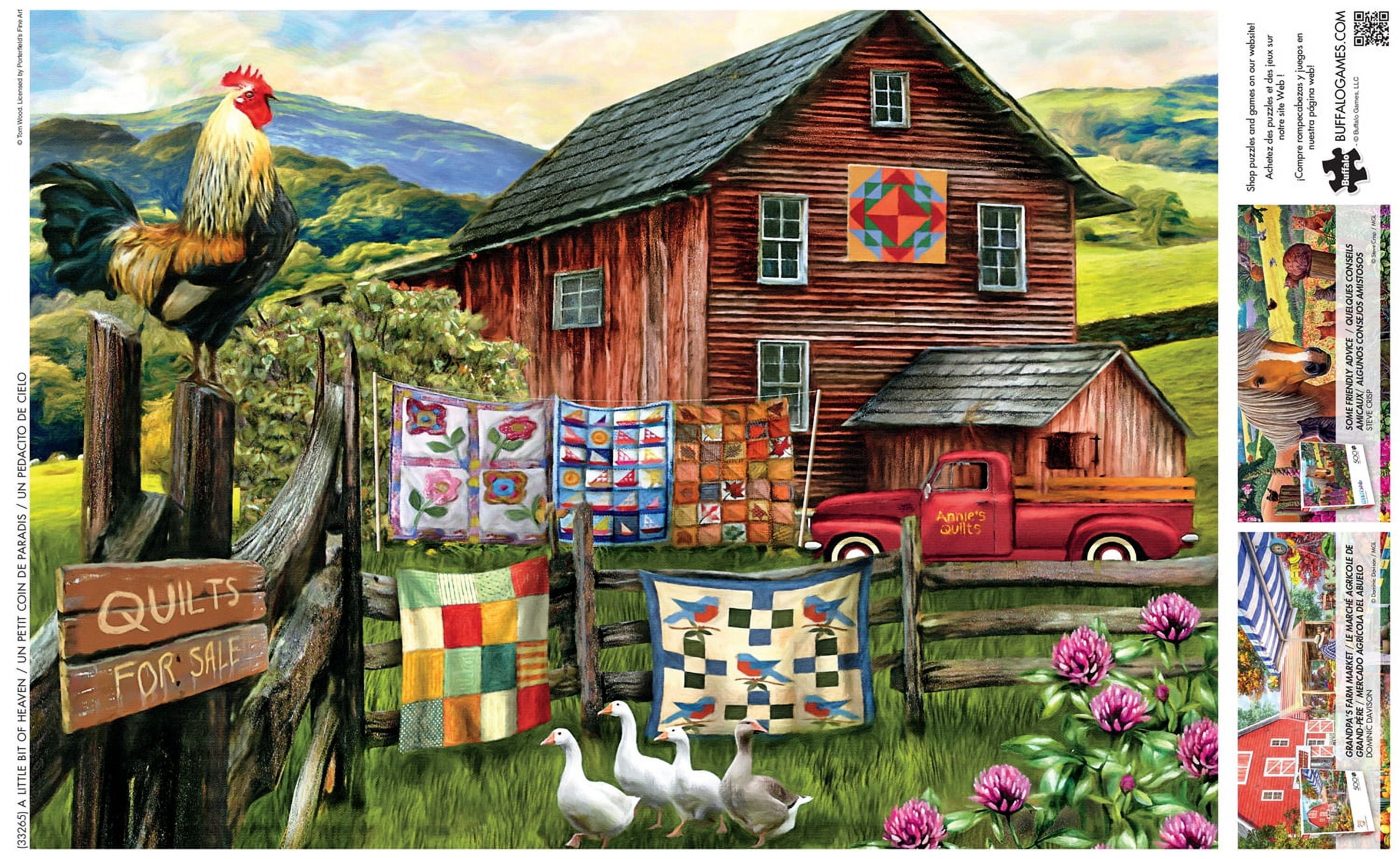 Buffalo Games 500-Piece Country Life A Little Bit of Heaven Adult Interlocking Jigsaw Puzzle