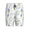 thumbnail image 4 of Wukai Lavender Flowers Men’s Short Pajama Pants With Pockets Soft Sleep Pj Shorts for Men-4X-Large, 4 of 6