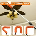 thumbnail image 3 of 20FT High Reach Duster Cleaning Kit with Extension Pole, High Ceiling Fan Cleaner Duster Tool for Fan Blades, Window Washing Kit with Microfiber Feather Duster & Window Squeegee, 3 of 9