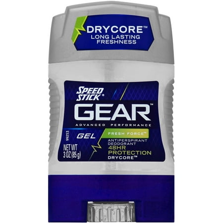 Speed Stick Gear Advanced Performance Fresh Force Gel Antiperspirant Deodorant, 3 oz