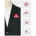 thumbnail image 3 of INSPIRE CHIC Men's Houndstooth Self Fold Pocket Square for Suit Formal, 3 of 4