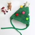 thumbnail image 3 of 1 Set Christmas Pet Outfit Christmas Tree Pom-Pom Hat And Pet Bib Holiday Pet Costume for Small Medium Dogs Cats Festive Dress-up, 3 of 7