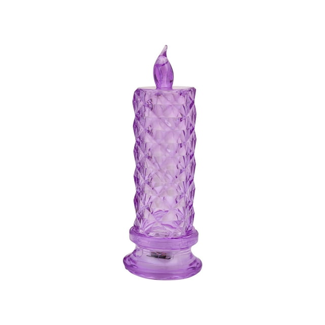 Led Night Lightflameless Candle Rose Pattern Refraction Projection Led Electronic Candle Atmospheric Night Light Table Decoration Imitation Crystal Lamp Marriage Proposal