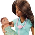 thumbnail image 2 of Barbie Carreras Bebé Doctora Muñeca Playset, Morena, 2 of 3