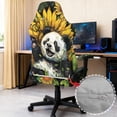 thumbnail image 6 of Whosucclay Panda Sunflower Butterfly Print Gaming Chair Slipcover with Armrest Slipcovers Easy to Install Stretch Seat Chair Cover for Computer Reclining Racing Gamer Chairs Protector with Zipper, 6 of 8