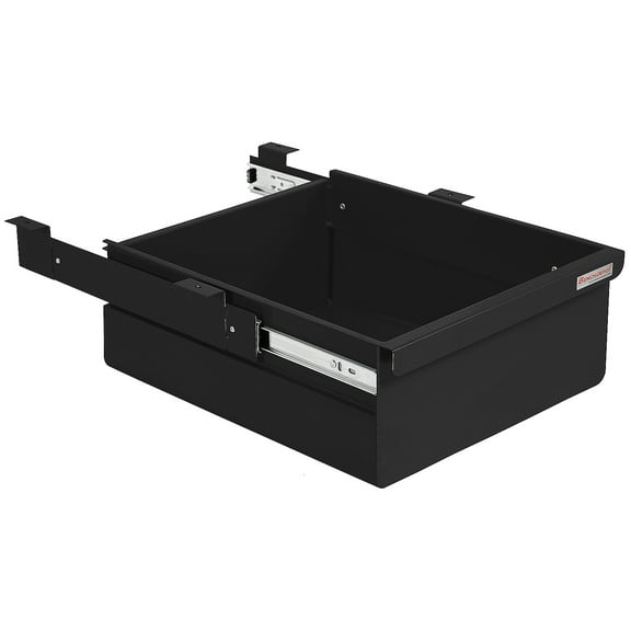 Steel Drawer 6" High with Full Ball Bearing Suspension - 2"High x 14.5" Wide x 17" Length - Black