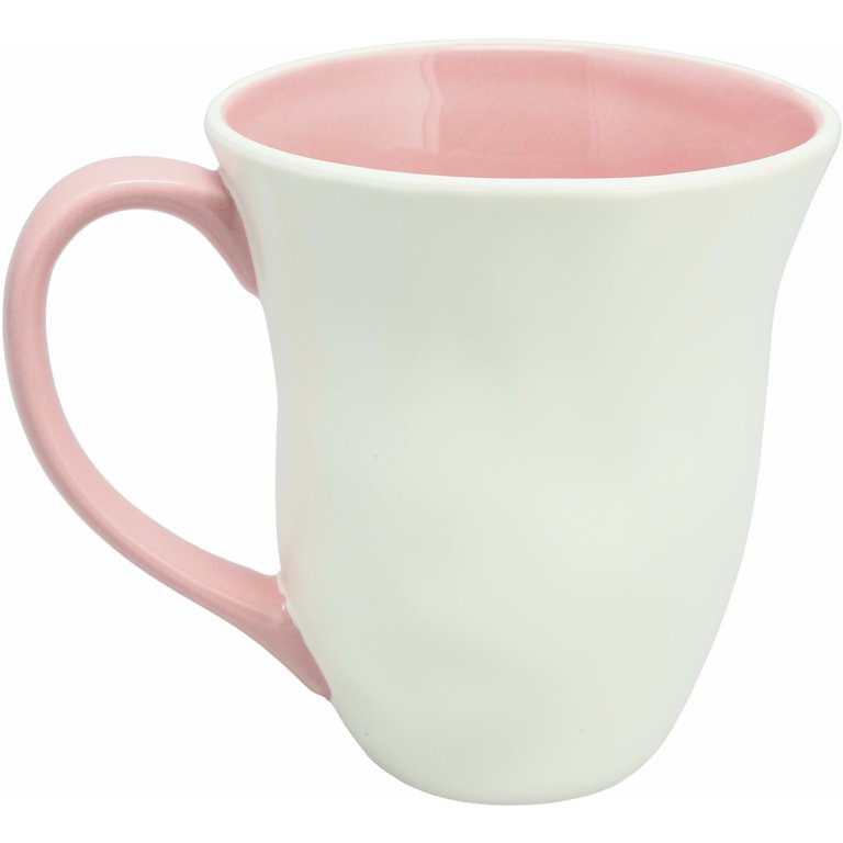 Pavilion Gift Company 'Grandma You Make Life Beautiful' Mug – 16oz Stoneware, Butterfly & Rainbow Stripe Design