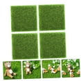 thumbnail image 3 of OULII 4Pcs Life-Like Artificial Grass Mat Green Turf for Wedding Home Garden Decoration, 3 of 7
