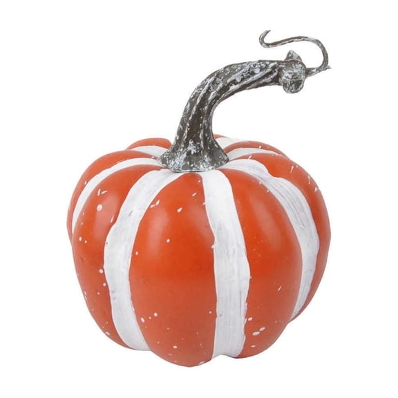 Plastic Pumpkin Figurine, Halloween Tabletop Decor, Fall Pumpkin Ornament for Mantel, Shelf, Desk, Porch, Garden, Indoor Outdoor