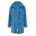 thumbnail image 2 of IMENGL Solid wool corduroy flannel jacket, Blue 3XL, Size 3XL, 2 of 5