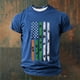 thumbnail image 1 of Tops para hombre, blusas y camisas de manga corta con cuello redondo para hombre, jersey informal con cuello redondo estampado para hombre, pantalones cortos deportivos para fitness, blusa de poliéste, 1 of 4