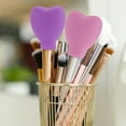 thumbnail image 3 of Makeup Brush Protector Covers Pink Silicone 6Set 2.3x1.9x0.8in, 3 of 4