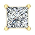 thumbnail image 3 of Mens Stud Earrings Princess Cut Diamond Earrings for Women-Teens Replacement Single (not a pair) 0.33 CTW 14K Gold, 3 of 4