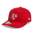 thumbnail image 3 of Men's New Era  Red Oakland Athletics 2023 Fourth of July Low Profile 59FIFTY Fitted Hat, 3 of 6