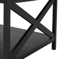 Mainstays Farmhouse Rectangle Coffee Table, Black