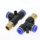 thumbnail image 4 of 5pcs PD " Accesorios neumáticos 4 mm a 12 mm de tubo de manguera 1/4 "1/8" 3/8 "1/2 "BSP Conector de aire de hilo macho T Tira de TEE Conector de aire Acoplador, 4 of 6