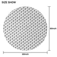 thumbnail image 6 of Black Bigfoot Pattern Round Tablecloth 60"x60",Wrinkle Wipeable Table Cloth for Kitchen Dining Room Picnic Patio Party, 6 of 6