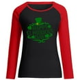 thumbnail image 4 of Honeeladyy Discount St. Patrick's Day Shirt Women Funny Love Heart Shamrock Graphic Raglan Tunic Blouses Casual Sweatshirt Long Sleeve Tops, 4 of 4