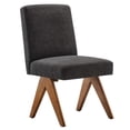 thumbnail image 3 of Modway Lyra Fabric Dining Room Side Chair - Set of 2 in Dark Gray Fabric, 3 of 10