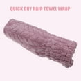 thumbnail image 6 of Diamond Shape Hair Drying Towel Dry Cap Lightweight Strong Absorbent for After Bath Drying Hair Purple, 6 of 7