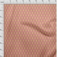 thumbnail image 3 of oneOone Cotton Cambric Medium Pink Fabric Argyle Check Dress Material Fabric Print Fabric By The Yard 56 Inches Wide, 3 of 4
