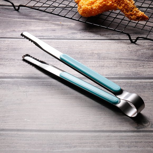 Herramientas para barbacoa, pinzas para alimentos de acero inoxidable de 25,5 cm, pinzas para barbacoa, pinzas para barbacoa al aire libre.