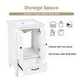 thumbnail image 4 of GDF Studio 20" Bathroom Vanity with Sink, Drawer, Magnetic Door Stopper and Adjustable Foot Pads, White, 4 of 8