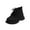 Black, variant on Puntoco Toddler Boys Girls Boots Kids Work Boots Winter Snow Boots Lace Up Hiking Outdoor Boots Kids Shoes Clearance